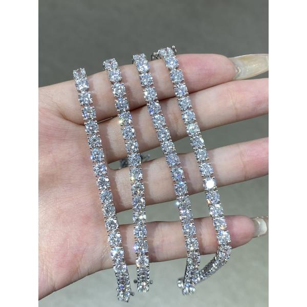 Синтетический бриллиантовый браслет из лабораторного производства