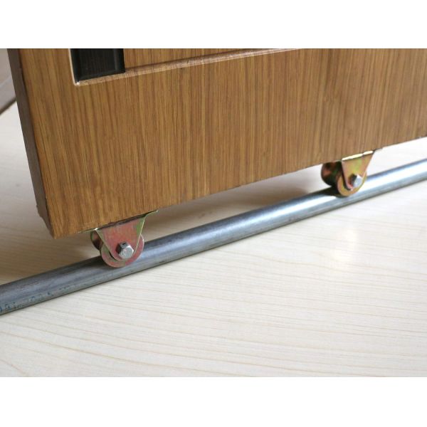 Heavy Duty Rigid Caster Wheel with Bracket U Groove Track Roller