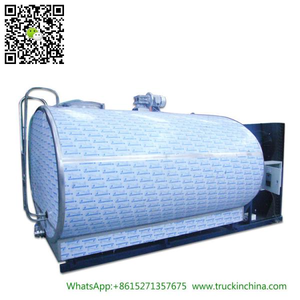Stainless steel Milk Cooling Tank Body For Lorry Trucks 8CBM- 25CBM