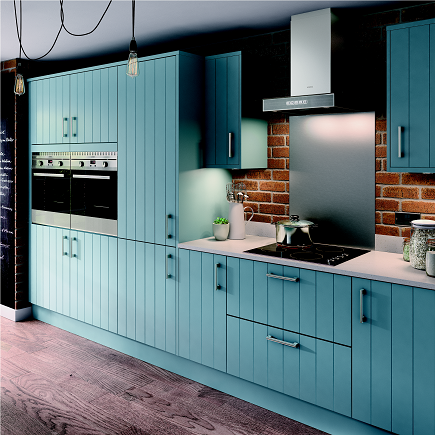 Green Wood Texture Classic Cabinet Doors Custom Design Mdf Panel Material