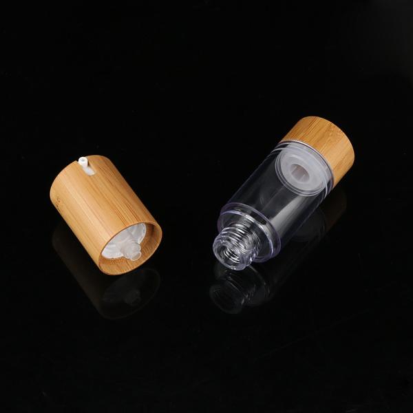 Garrafa plástica cosmética da loção do vácuo para cuidados pessoais