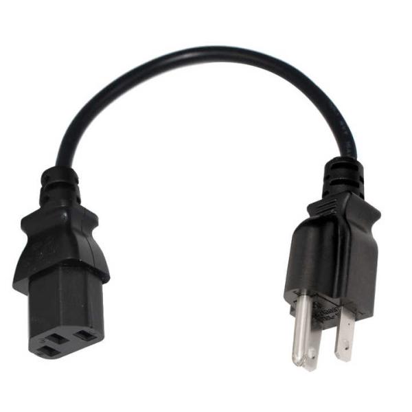 Cordon d'alimentation universel NEMA 5-15P à IEC C13 10A 250V UL certifié pour les ordinateurs/serveurs/équipements médicaux