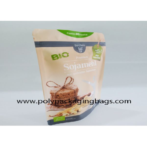 Gravure Printing Resealable Aluminum Foil Ziplock Bags Stand Up Pouches