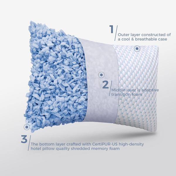 King Size Set of 2 Cooling Pillows for Sleeping Adjustable Loft Bed Firm or Soft Pillows for Side Festival Pattern