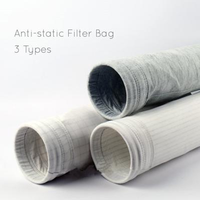 Sacos de filtro antiestáticos da tela do poliéster para o coletor de poeira