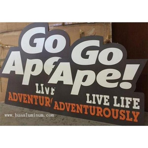 External PE Coated Lightweight ACM Signage Panels Smooth Surface