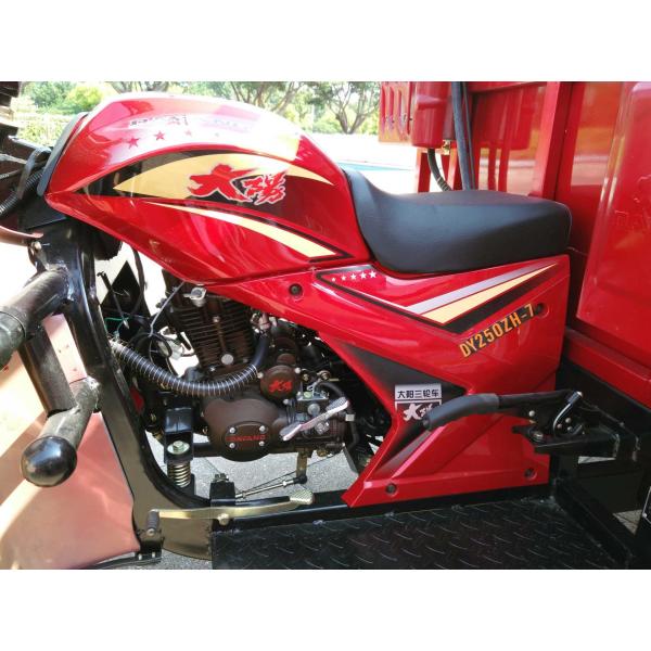 DAYANG tricycle africain à réservoir d'eau chaude de 250 cc avec cabine en fer et moteur à refroidissement par eau