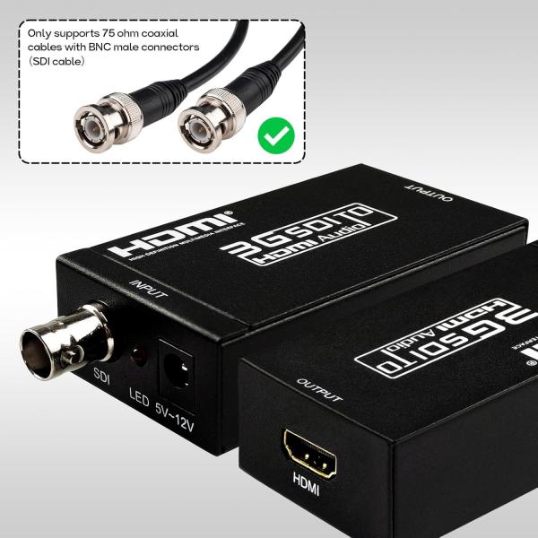 LN-S008 Small Size  SDI To HDMI Converter  HD/3G-SDI To 1080p HDMI With Audio