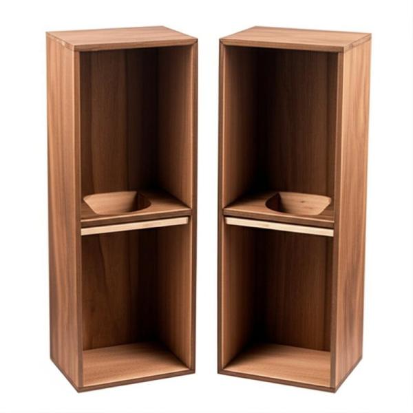 Double Door Vintage Wood Veneer Wine Box Brown Velvet Lining For Luxury Tequila Vodka Bottles