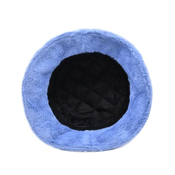 Chapéus femininos outono inverno balde de pelúcia macio e quente boné panamá feminino com topo plano para pesca