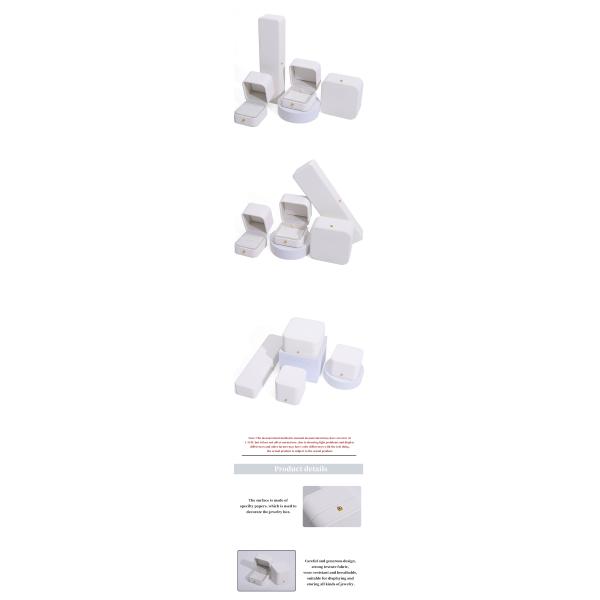 Coffret de bijoux en cuir en collier en soie d'éponge épaisse avec logo personnalisé