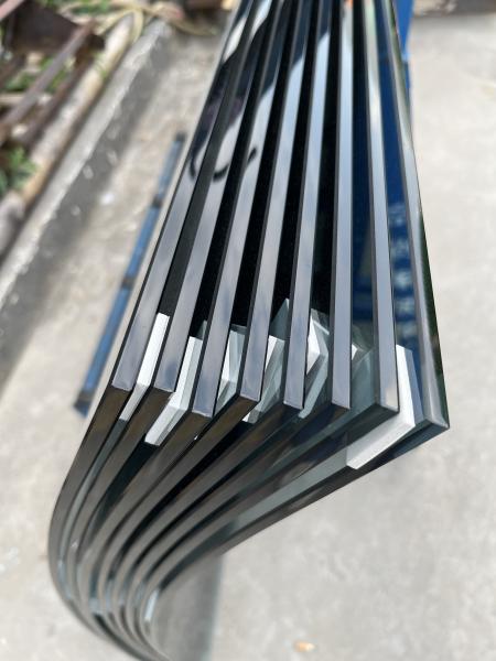 Customized Curved Tempered Glass Size For Airport Supermarket Hotel Buidling Curtain Wall