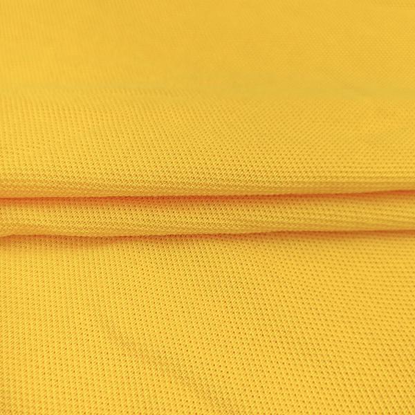 200GSM Solid Spandex Knitted Fabric Polyester Cotton Material TC Pique Fabric for Sportswear