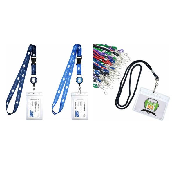 ROHS Mobile Phone Nylon Lanyard Strap ID Card Holder Keys Custom