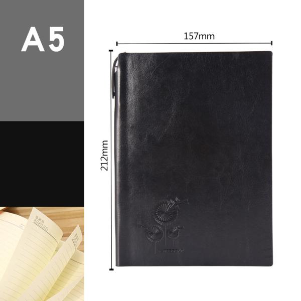 2022 Custom Logo Pu Leather Softcover Notebook Journal for Daily Weekly Monthly Planner