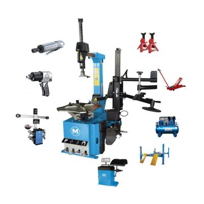 W-1.0/8 Tyre Workshop Equipment With 10HP Air Compressor And 12T Stand Jack