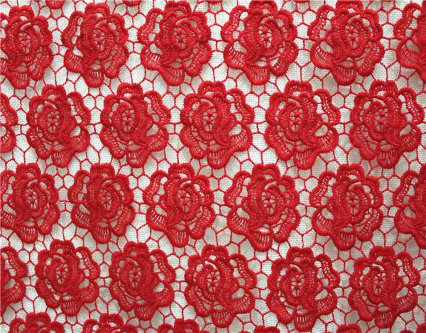 Garment Accessories Chemical Lace Fabric  Water Soluble lace fabric in Different  Color