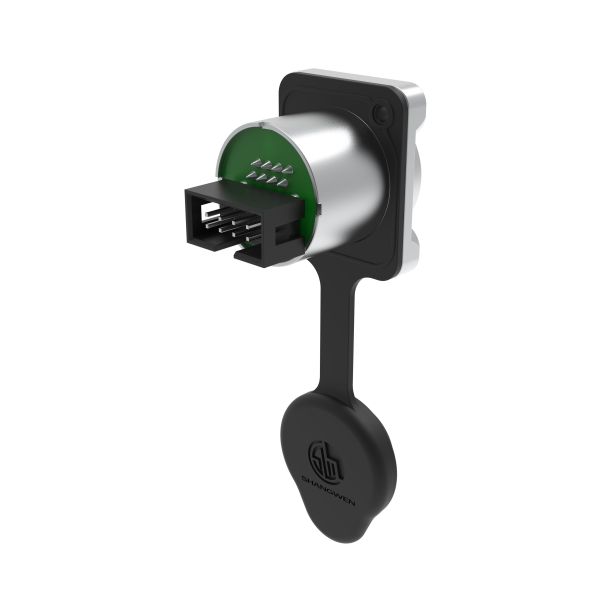 Outdoor  Ethernet Chassis Connector  Plug 8 Pin Signal Connector Ethernet Rj45 Waterproof Connector