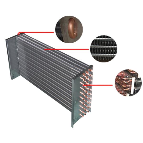 Copper Tube Fin And Tube Heat Exchanger Air Conditioner Evaporator Support