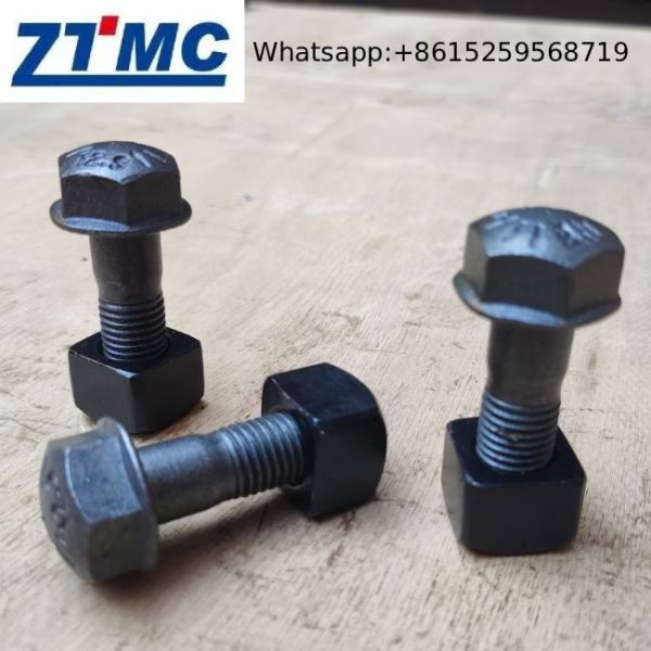 OEM 16x53 Anti Loosening Track Bolts And Nuts With Washer For Excavator Dozer Sprocket Roller Track Link