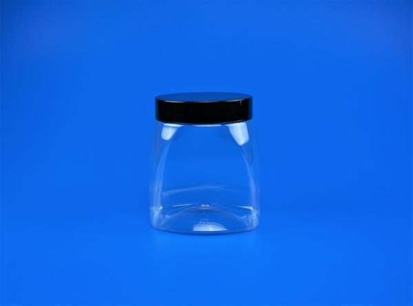 Transparent Color Plastic Storage Jars , Recycled Plastic Food Containers
