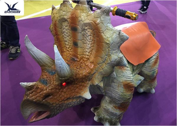 Lovely Cartoon Animatronic Animal Scooters Walking Dinosaur Toy Car Kiddie Rides