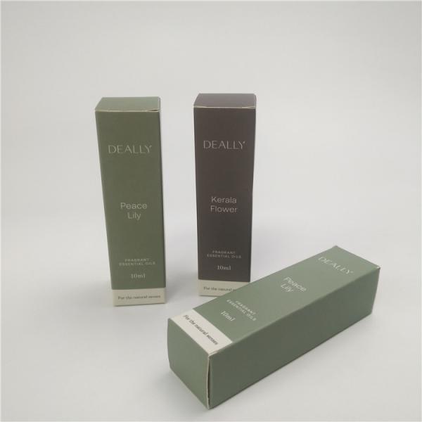 Perfume a caixa de papel de empacotamento cosmética 350gsm para a embalagem da garrafa do conta-gotas