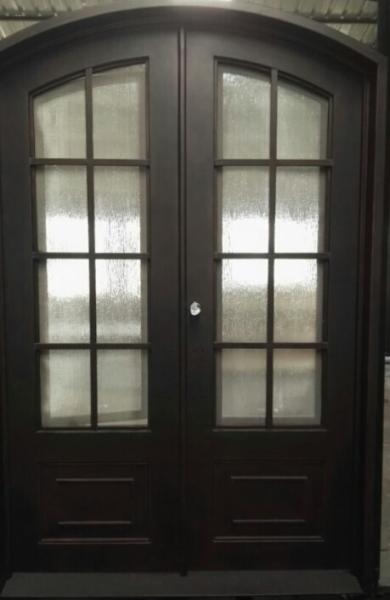 Arched Top Wrought Iron Door Modern style French Door