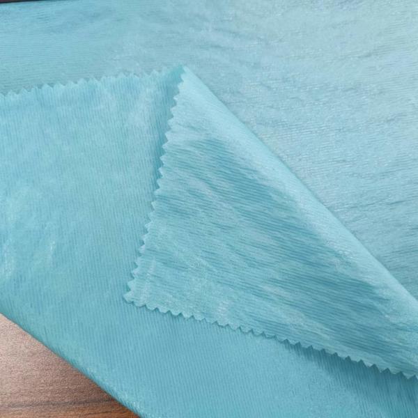 Bright Silver Silk Wrinkle Chiffon Flash Fabric for Stage Skirt Hanfu Shirt Dress