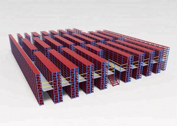Armazenamento de aço durável do sistema do racking do mezanino da plataforma que arquiva instalado facilmente