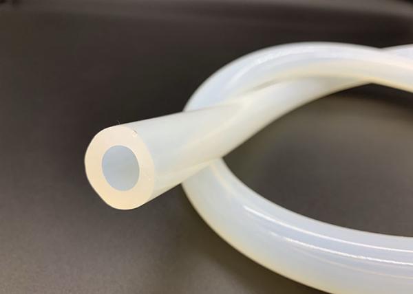 Tubulação de borracha macia translúcida curada platina do silicone claro para o uso industrial