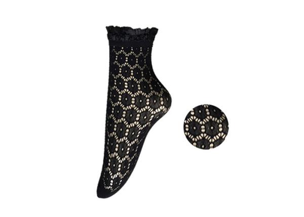 Hollow Out Black Lace Ankle Socks /  Spring Soft Ladies Lace Socks