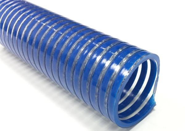 Spiral Reinforced PVC Suction Hose / Water Pump Pool Discharge Hose For Industry