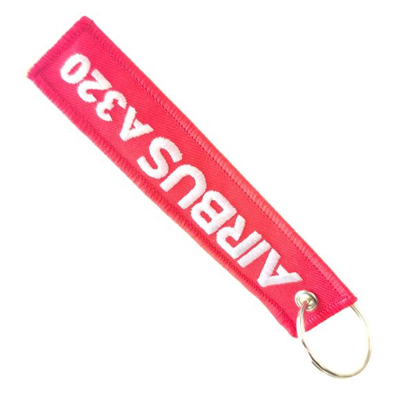 ​Custom Airbus Keychain - Aviation-Themed Embroidered Gift with Durable Metal Ring & Eco Materials​