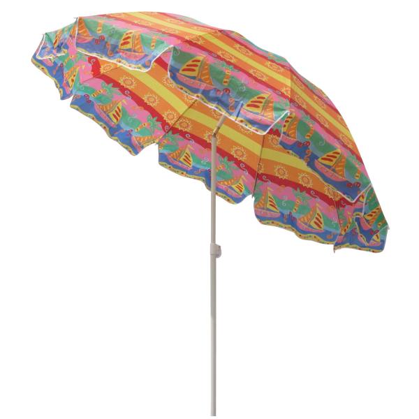 42-дюймовый металлический зонтик для пляжа с защитой UPF 50 с 210-тонной оксфордской тканью