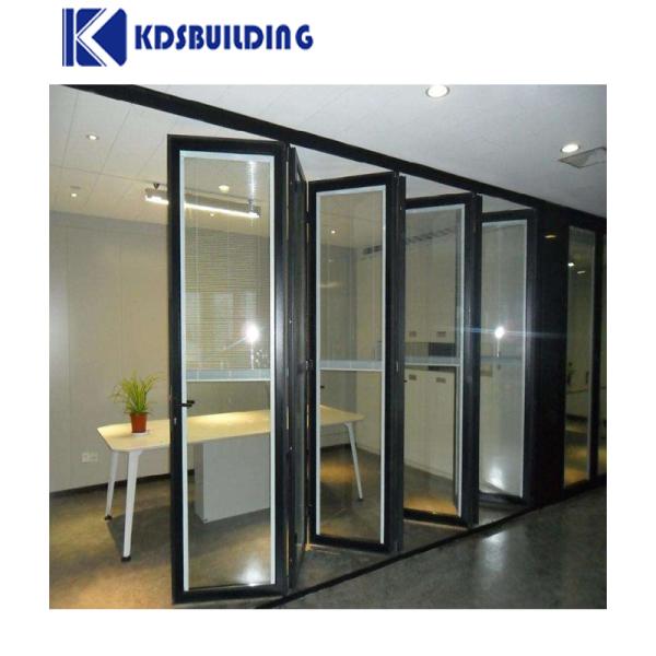 KDSConstrucción insonorizada veranda impermeable plegable retráctil puerta plegable de vidrio de seguridad barata