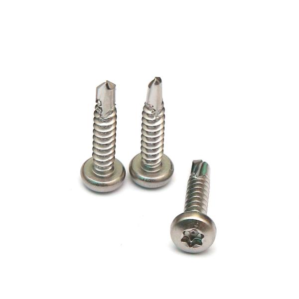 SS 316 Stainless Steel Self Drilling Wood Screws Pan Head Torx Star Recess Socket