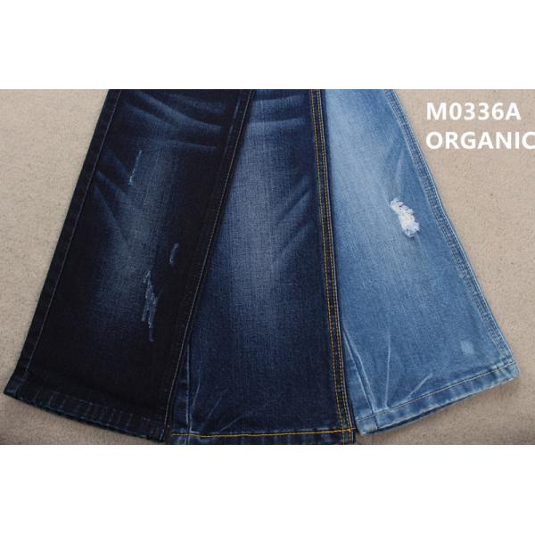 ткань джинсовой ткани Twill дружелюбного органического хлопка 10.6oz 359gsm Eco сломленная