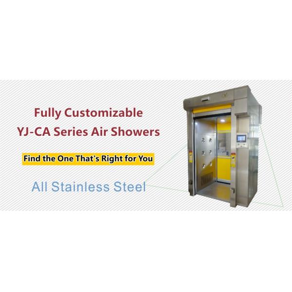 Touch Screen Control Panel Automatic Rolling Door Modular Cargo Air Shower Clean Room Equipment