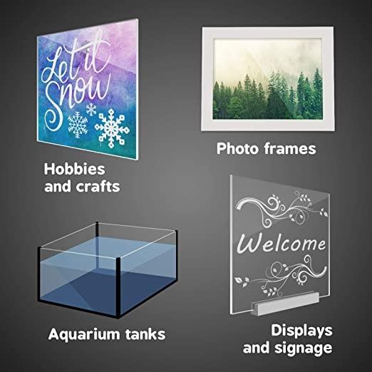 Transparent Clear Acrylic Sheet Perspex Cut To Size Custom 1MM 3MM