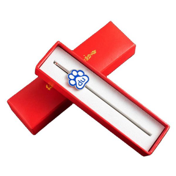 custom red bookmark gift box luxurious silver gold bookmark packaging box