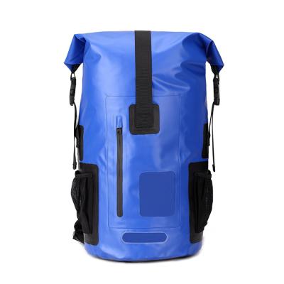 Bâche imperméable légère de PVC 500D du sac à dos 35L de bureau à cylindre