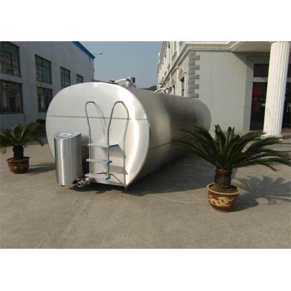 1000L 10000L Milk Cooling Equipment / Stainless Steel Mixing Tanks With Motor ABB Siemens