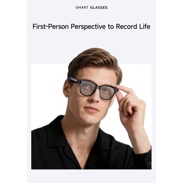 M89 AR AI Smart Glasses 1080P Dual Camera Magnetic Charging 2MP Video WiFi Transfer Metaverse Translation Gesture Control IP67