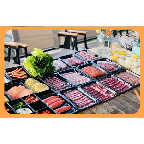 Frozen Oysters Vacuum Skin Packaging Trays 270 X 170 X 20 Mm PP Material