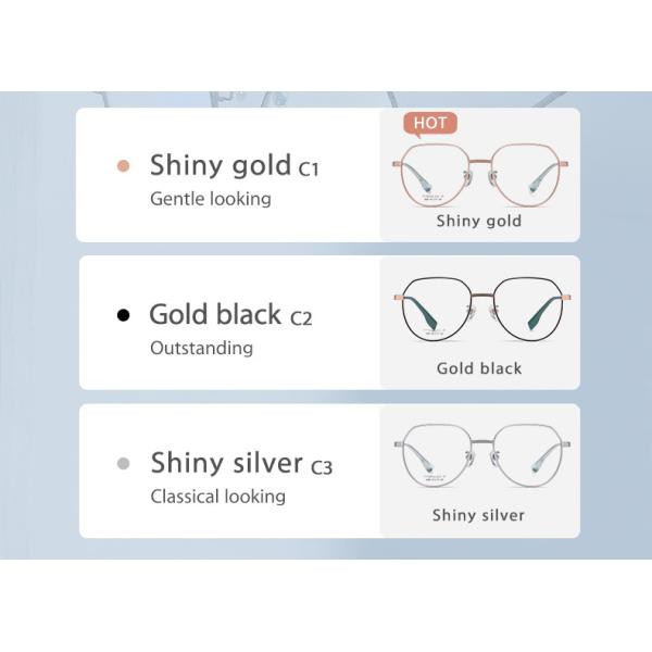 Women Men Titanium Frame Glasses Retro Round Clear Lens Eyeglasses
