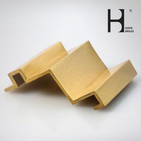 Durable Decorative Copper Brass Profiles Brushing Brass Sections
