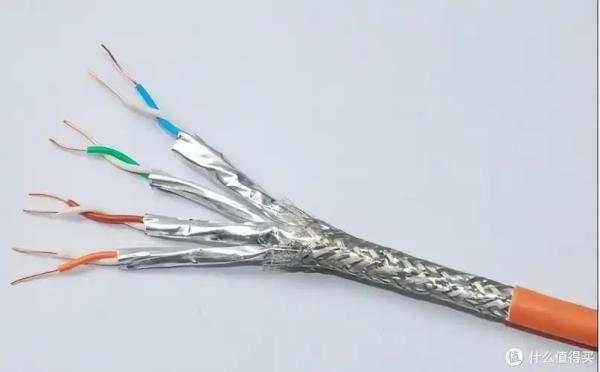 Orange  SFTP CAT 8 22AWG LSZH Cable  2000MHz Bandwidth