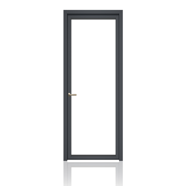 Entrance Aluminium Double Swing Door Double Glazed Heavy Duty Sound Insulated