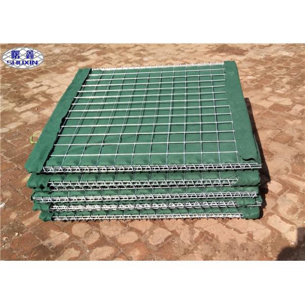 Galfan Coated Geotextile Linded Welded Hesco Defensive Barriers Military Green